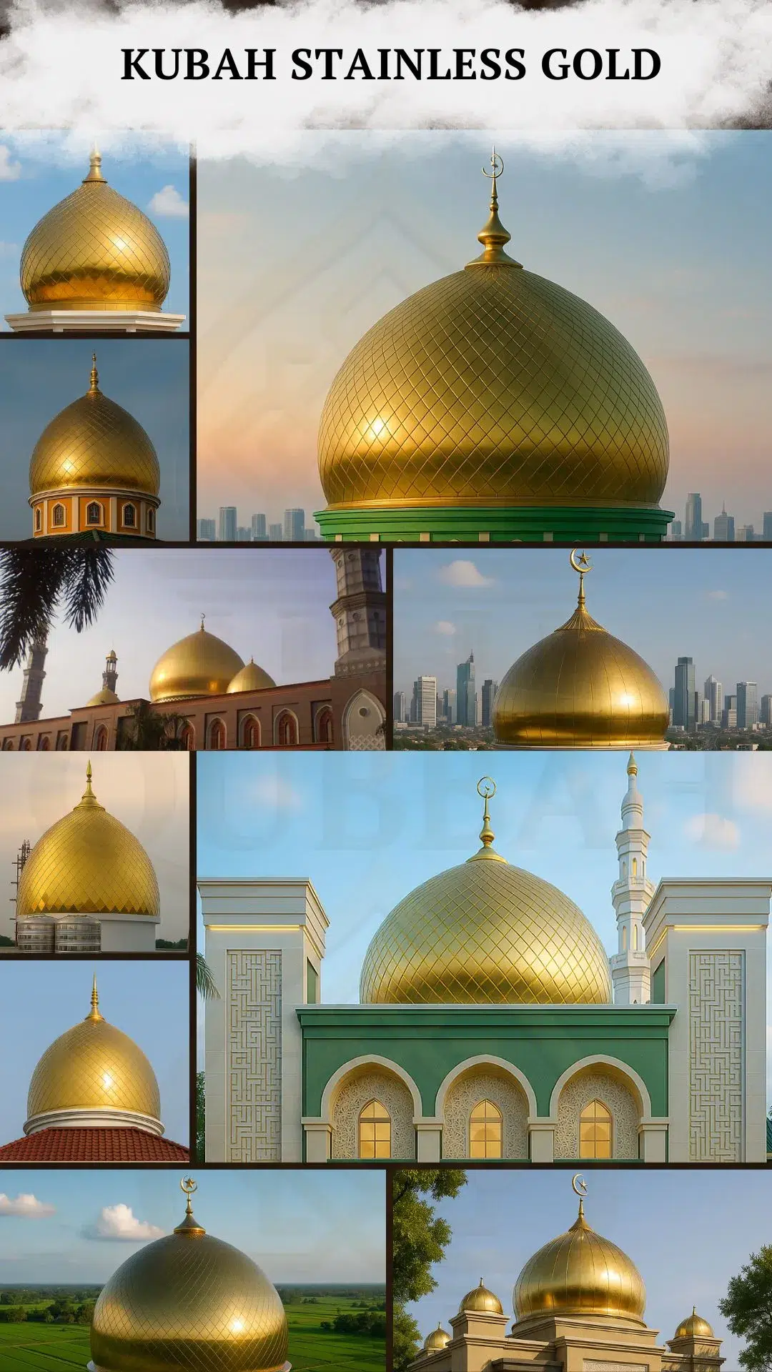 Kubah Stainless Gold